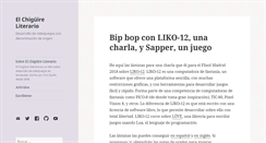 Desktop Screenshot of elchiguireliterario.com