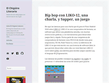 Tablet Screenshot of elchiguireliterario.com